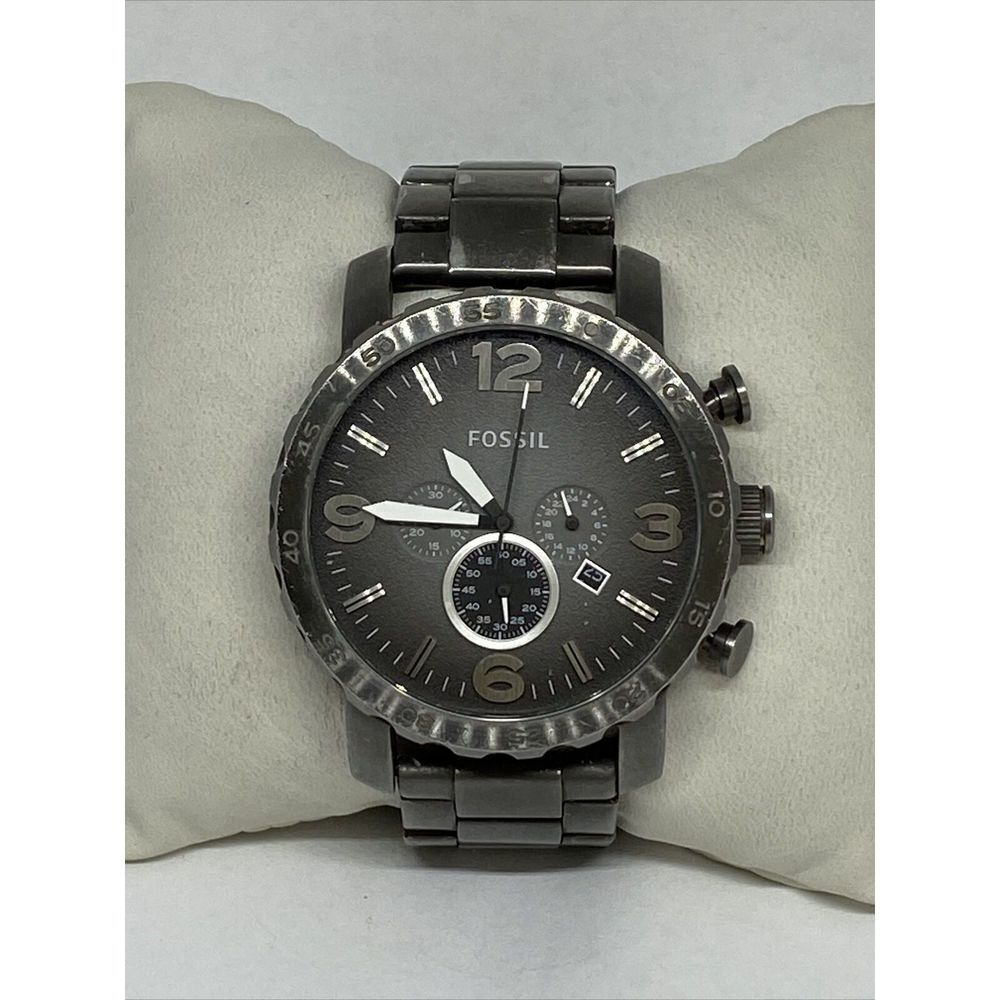 Fossil JR1437 Men's Stainless Steel Gray Analog Dial Quartz Wrist Watch CM706